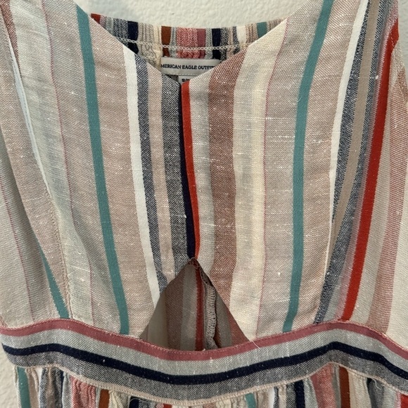 American Eagle Summer Stripe romper Size Small - Picture 2 of 3